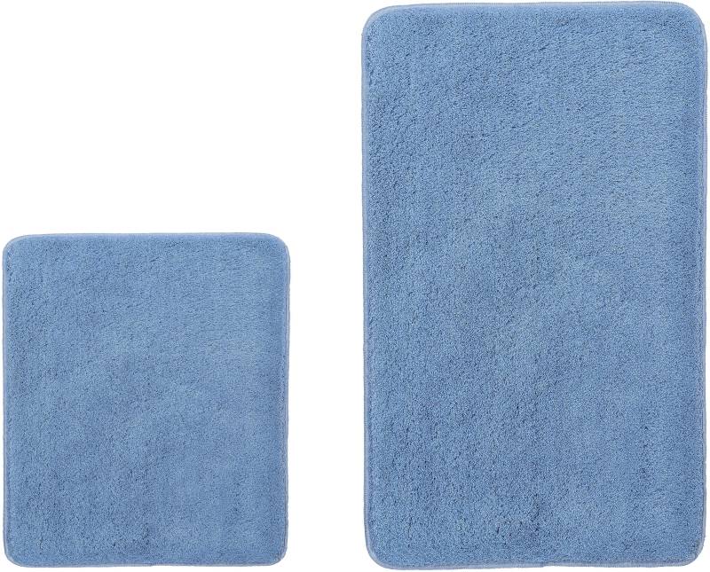 Kleine Wolke Badematte "RELAX" Höhe 30 mm rutschhemmend beschichtet fußbodenheizungsgeeignet Badteppich, Uni Farben, rechteckig, rund & als Set erhältlich von Kleine Wolke