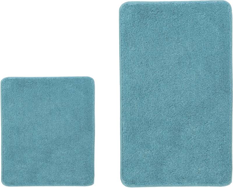 Kleine Wolke Badematte "RELAX" Höhe 30 mm rutschhemmend beschichtet fußbodenheizungsgeeignet Badteppich, Uni Farben, rechteckig, rund & als Set erhältlich von Kleine Wolke