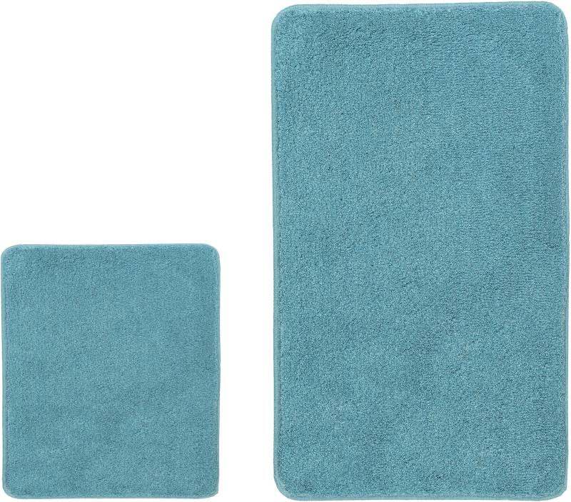 Kleine Wolke Badematte "RELAX" Höhe 30 mm rutschhemmend beschichtet fußbodenheizungsgeeignet Badteppich, Uni Farben, rechteckig, rund & als Set erhältlich von Kleine Wolke