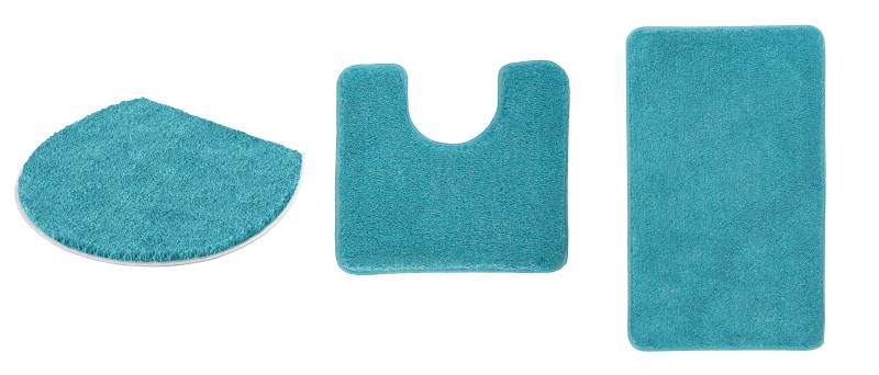 Kleine Wolke Badematte "RELAX" Höhe 30 mm rutschhemmend beschichtet fußbodenheizungsgeeignet Badteppich, Uni Farben, rechteckig, rund & als Set erhältlich von Kleine Wolke