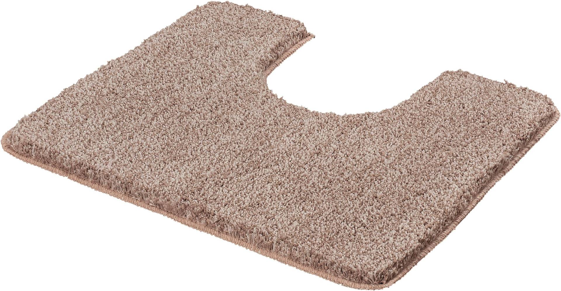 Kleine Wolke Badematte "Seattle" Höhe 25 mm rutschhemmend beschichtet fußbodenheizungsgeeignet Badteppich, Uni Farben mit Melange Effekt, besonders weich, waschbar von Kleine Wolke