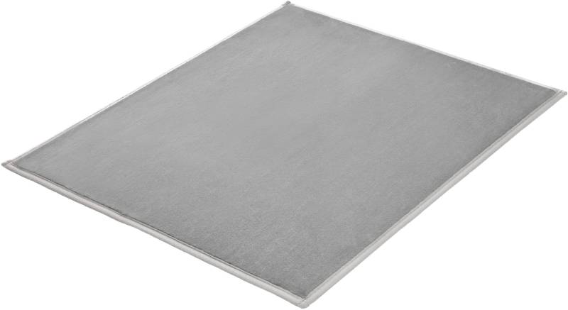 Kleine Wolke Badematte ""Velvet"" Höhe 5 mm rutschhemmend beschichtet fußbodenheizungsgeeignet Badteppich, Uni Farben, Samt-Optik, leichter Schimmer von Kleine Wolke
