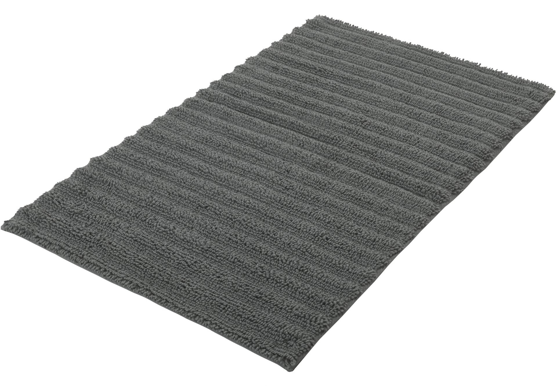 Kleine Wolke Badematte "Yara", fußbodenheizungsgeeignet-beidseitig nutzbar, Badteppich, Uni Farben, gestreift, waschbar von Kleine Wolke