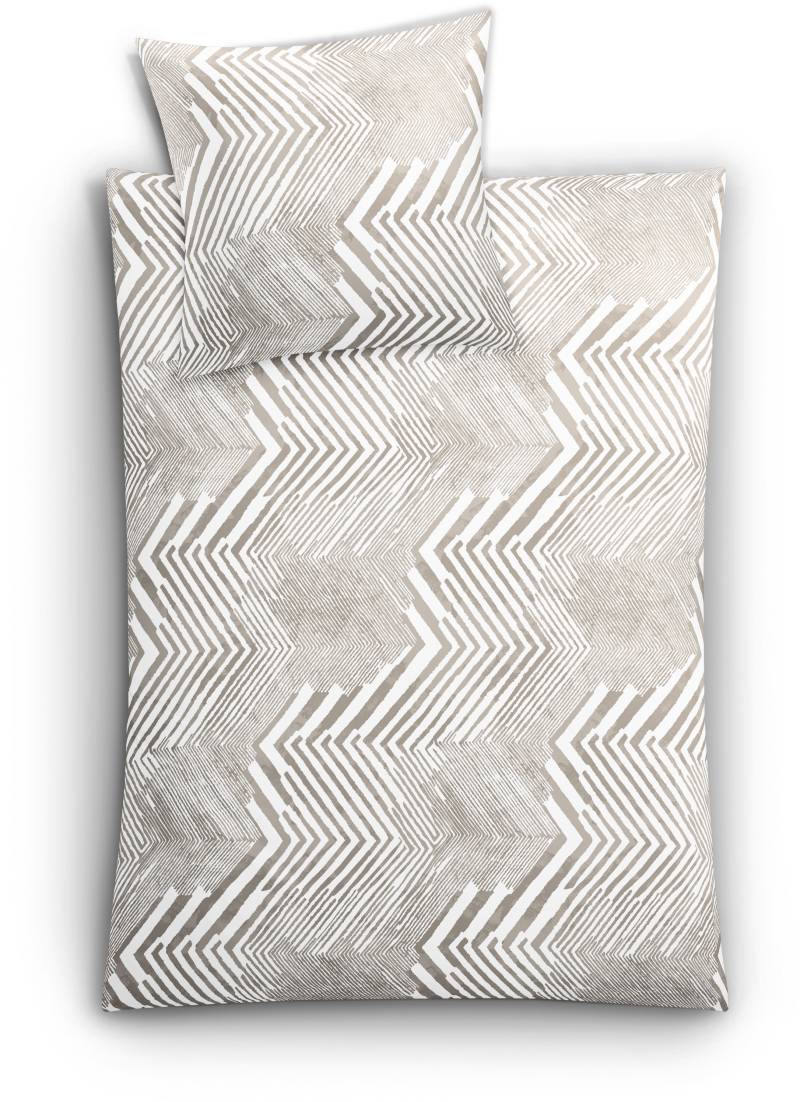 Kleine Wolke Bettwäsche "Macra" 2 Stk. tlg. mit grafischem Print von Kleine Wolke