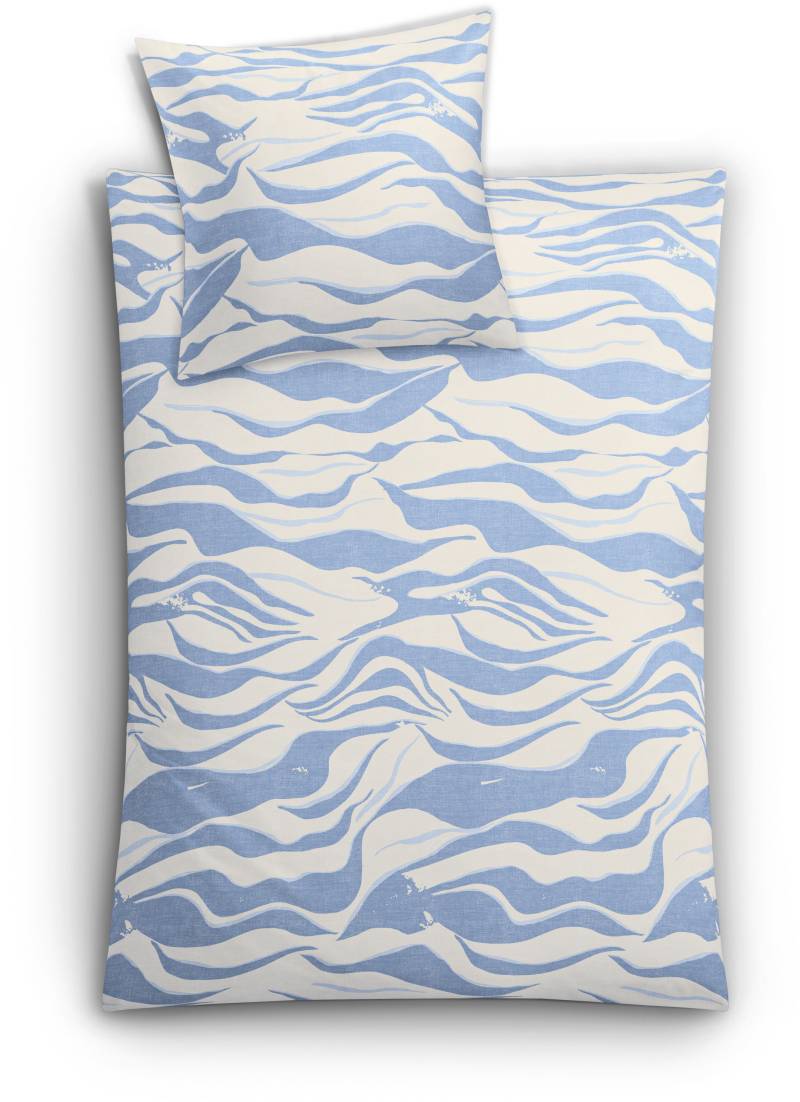 Kleine Wolke Bettwäsche "Onda" 2 Stk. tlg. mit Wellenmotiv Kleine Wolke Bettwäsche "Onda" 2 Stk. tlg. mit Wellenmotiv von Kleine Wolke
