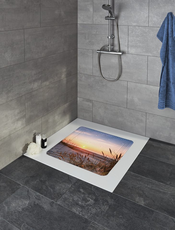 Kleine Wolke Duscheinlage Juist, B: 55 cm, L: 55 cm von Kleine Wolke