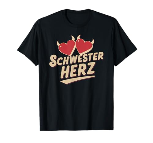 Schwesterherz Beste Schwester Geburtstag Baby Spruch T-Shirt Schwesterherz Beste Schwester Geburtstag Baby Spruch T-Shirt von Kleine & Große Schwester Geschenke Geburtstag Co.