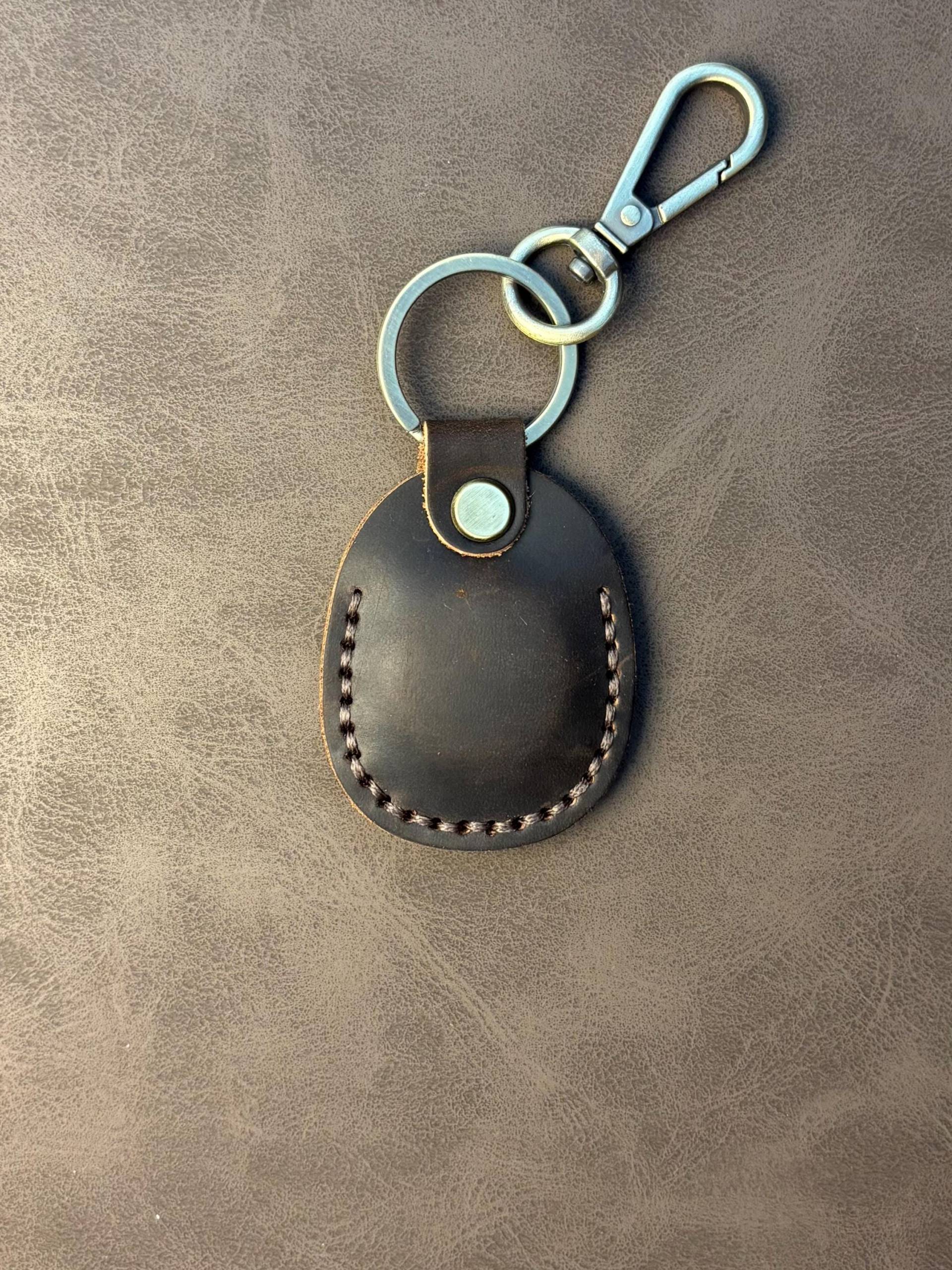 Airtag Lederanhänger Dunkelbraun - Schlüsselanhänger Mit Schraube, Kompatibel Apple Airtag Lederanhänger Dunkelbraun - Schlüsselanhänger Mit Schraube, Kompatibel Apple von KleineFreudeWerk