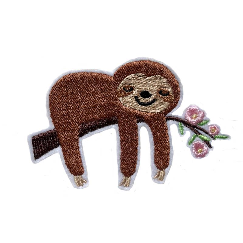 Aufnäher/ Applikation "Faultier" 2. Größen Zur Wahl - Stickerei Auf Filz von KleineKinderstube