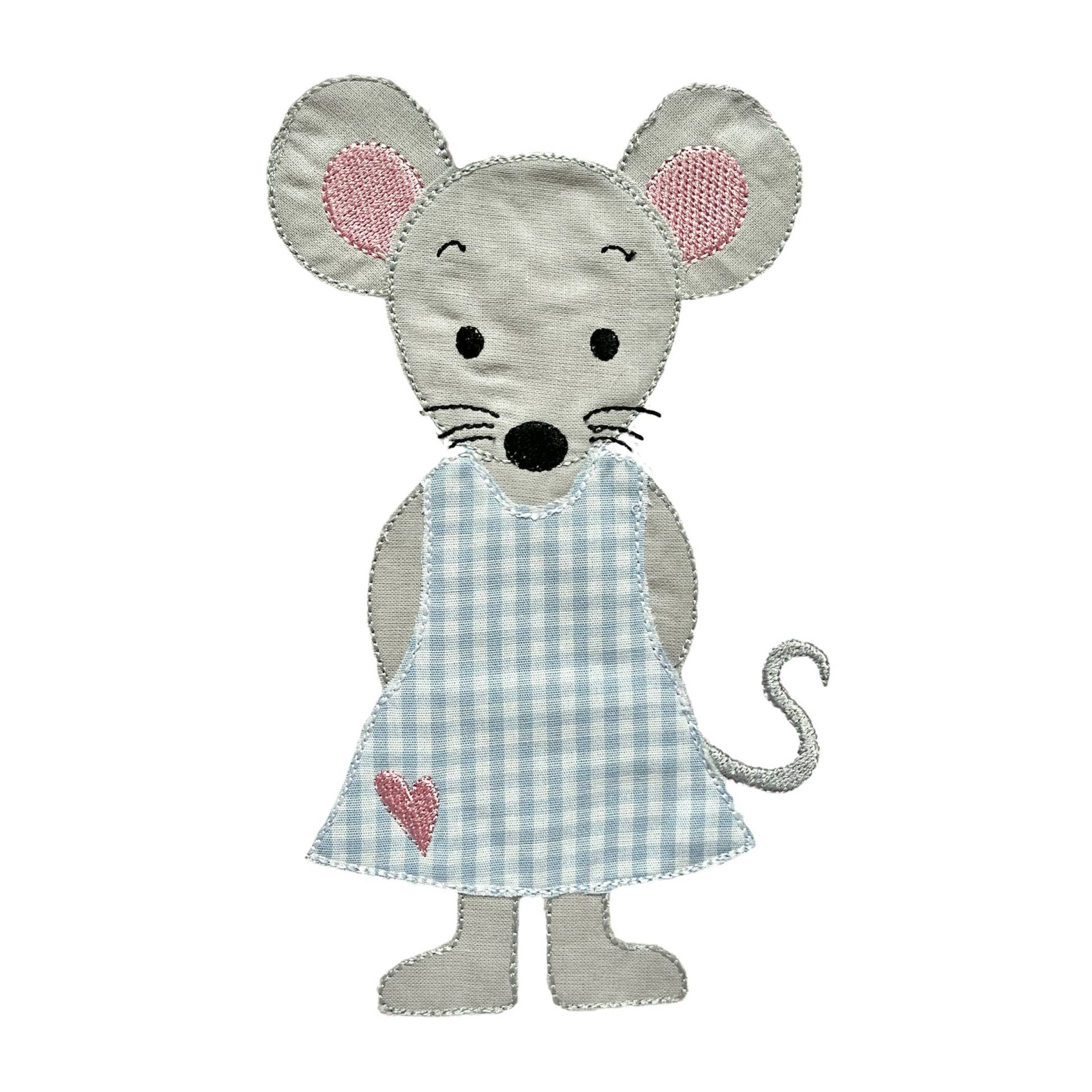 Aufnäher/ Applikation "Maus" - Stickerei Auf Filz von KleineKinderstube
