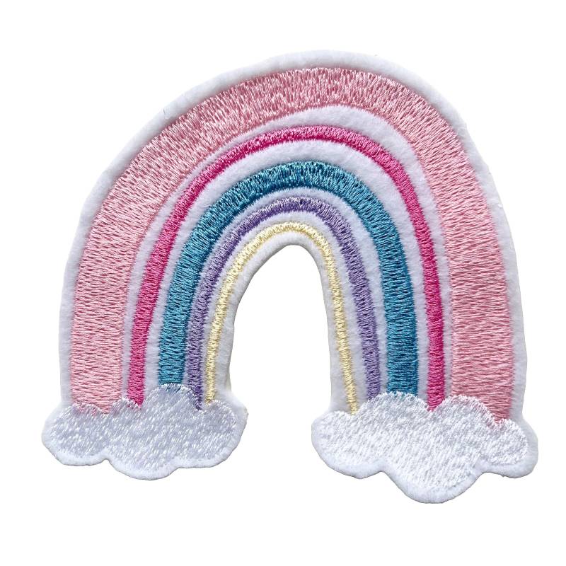 Aufnäher/ Applikation "Regenbogen" - Stickerei Auf Filz von KleineKinderstube