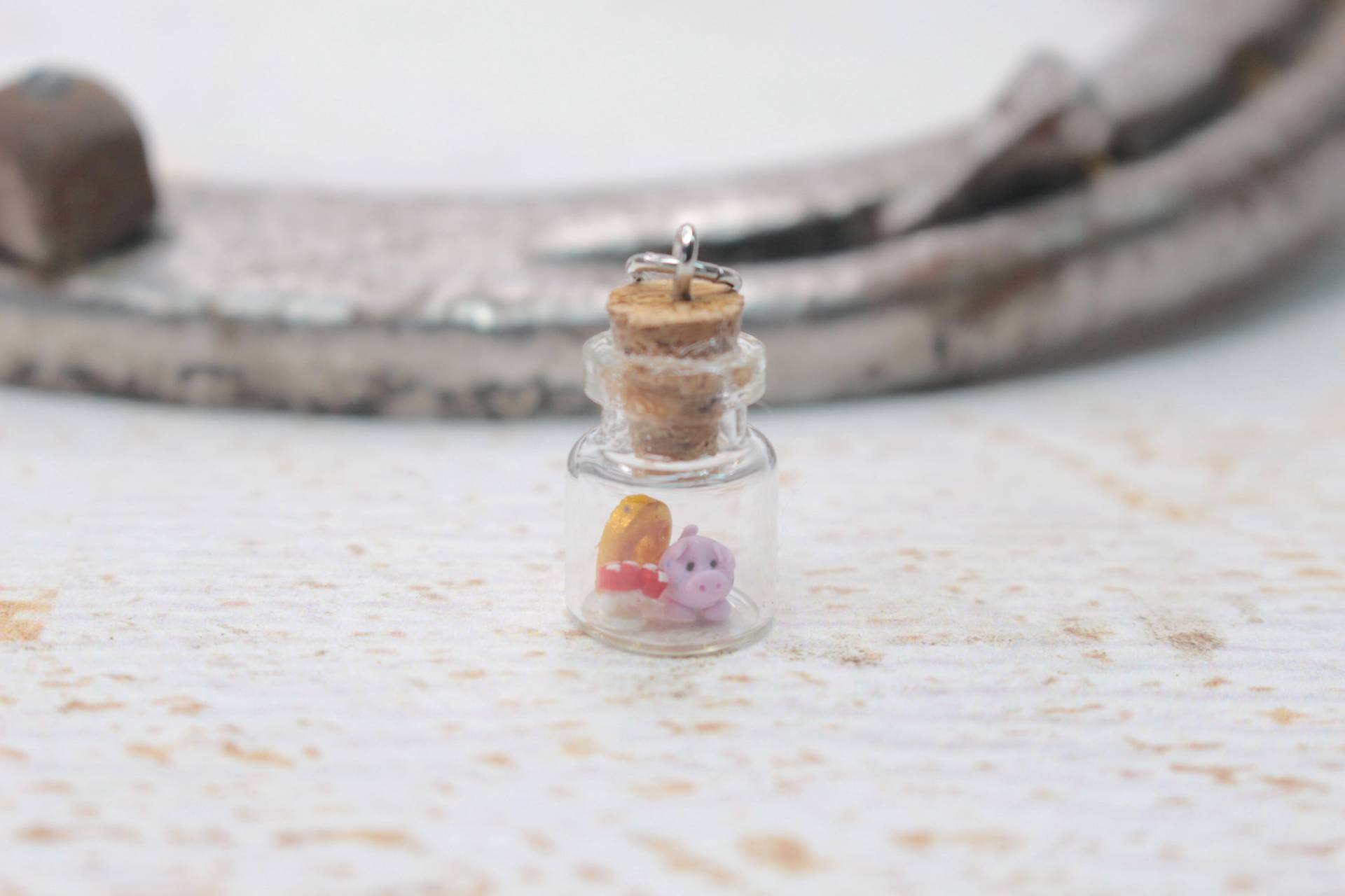 Glücksbringer Charm, Anhänger Mit Glücksymbolen, Schweinchen Hufeisen Fliegenpilz Miniatur, Mini Glücksbringer Charm, Anhänger Mit Glücksymbolen, Schweinchen Hufeisen Fliegenpilz Miniatur, Mini von KleineKnetwelt