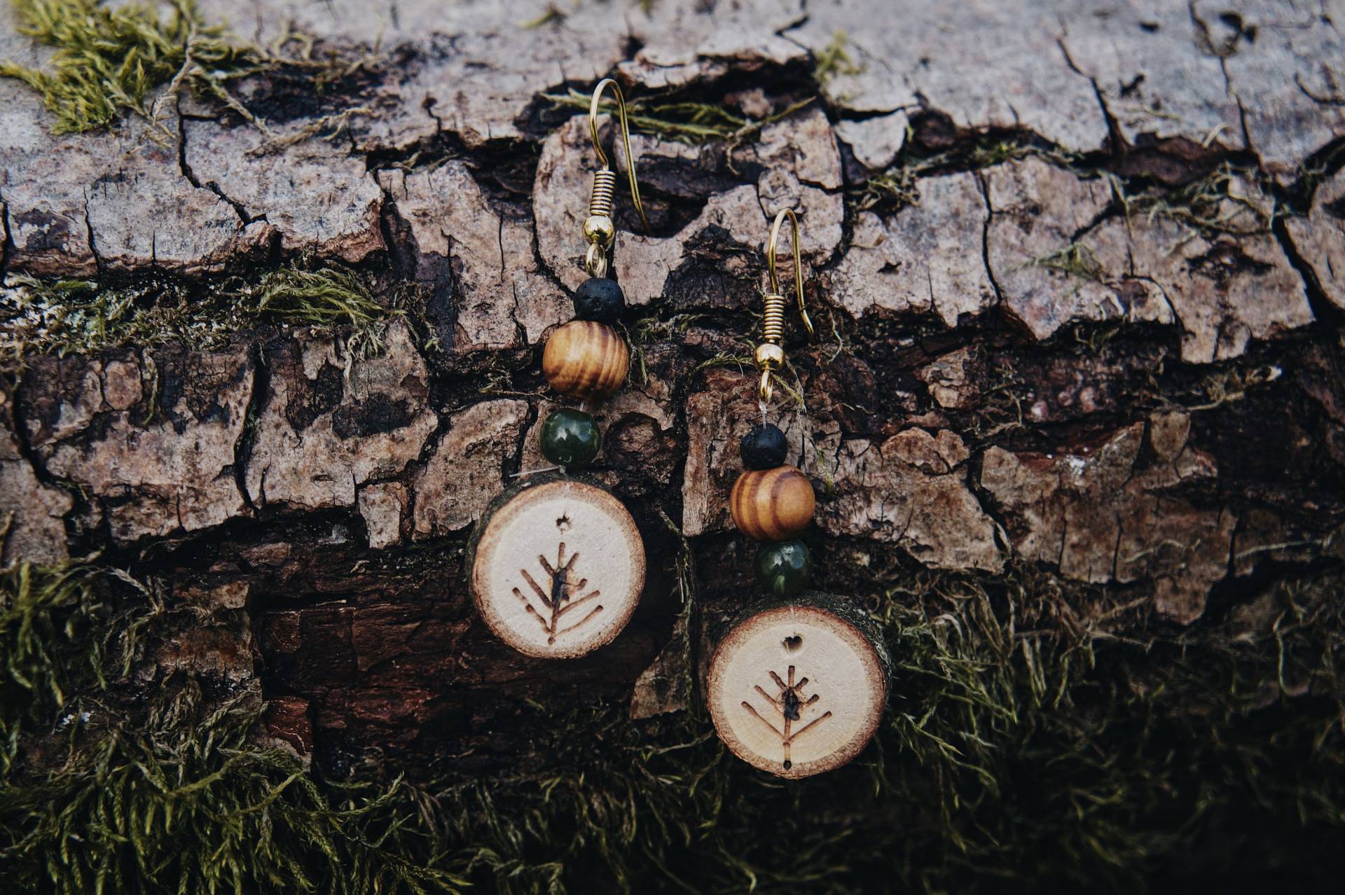 Waldliebe Ohrringe Boho Hippie Öko Outdoor Liebe Waldliebe Ohrringe Boho Hippie Öko Outdoor Liebe von KleineLichtwerkelei