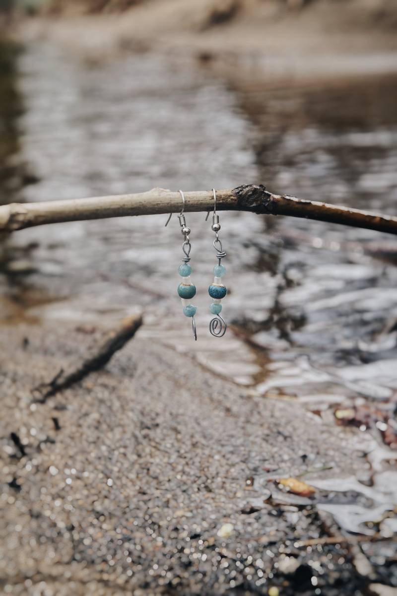 Wasser Element Ohrringe Wasser Element Ohrringe von KleineLichtwerkelei