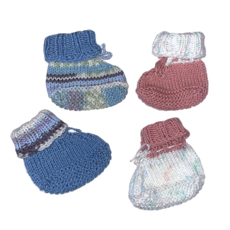 Bunte Babyschuhe 1-4 Monate, 2 Paar Im Paket, Handarbeit Bunte Babyschuhe 1-4 Monate, 2 Paar Im Paket, Handarbeit von KleineLieblingsdinge
