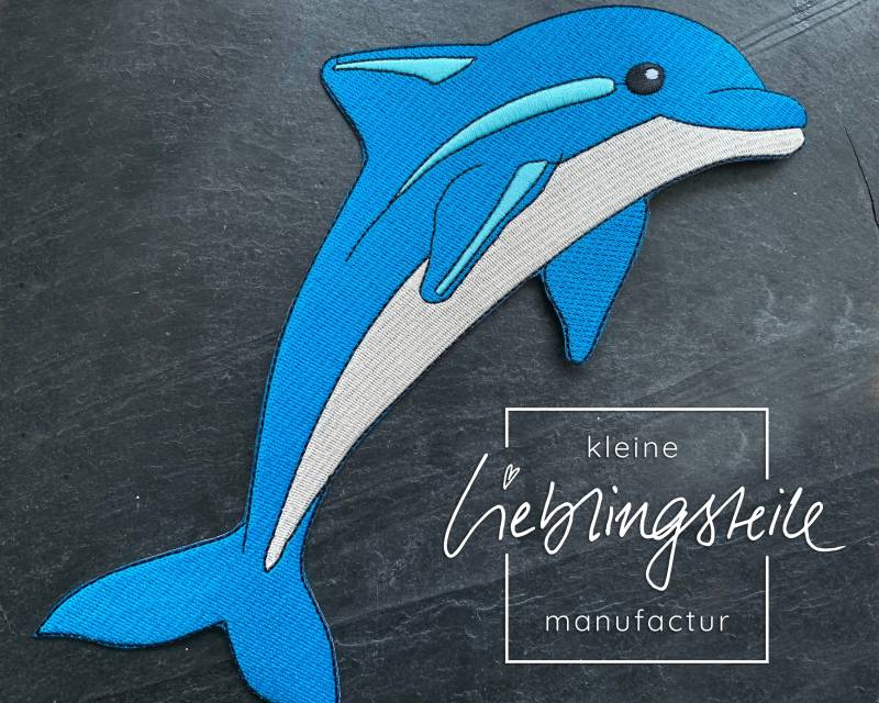 Delfin Stickapplikation von KleineLieblingsteile