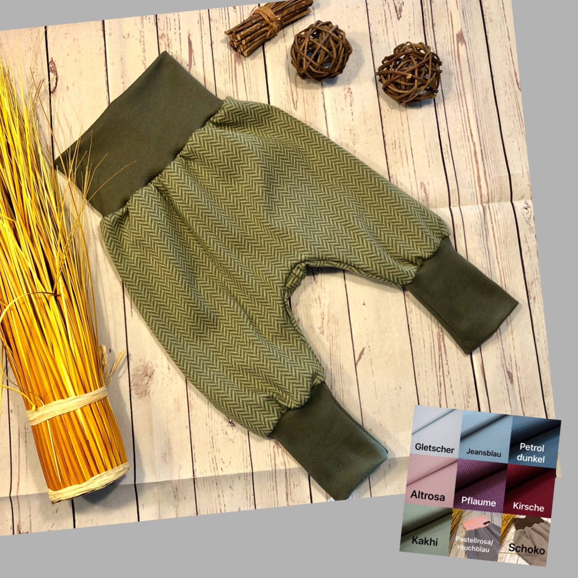 Pumphose Baby Gr. 44-122 Bio-Jacquard Stoffonkel, Verschiedene Farben, Mädchen Und Jungen, Mitwachshose Pumphose Baby Gr. 44-122 Bio-Jacquard Stoffonkel, Verschiedene Farben, Mädchen Und Jungen, Mitwachshose von KleineNaeaehmadame