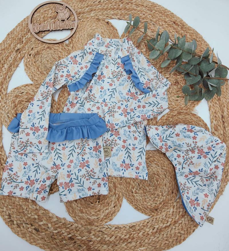 Uv-Kleidung Set, Badeshirt, Handgemachte Bademode, Uv50+, Sonnenhut Uv-Kleidung Set, Badeshirt, Handgemachte Bademode, Uv50+, Sonnenhut von KleineNaehfuechsin