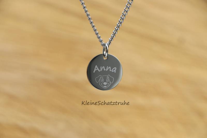 Edelstahl Kinderkette Mit Wunschgravur von KleineSchatztruhe
