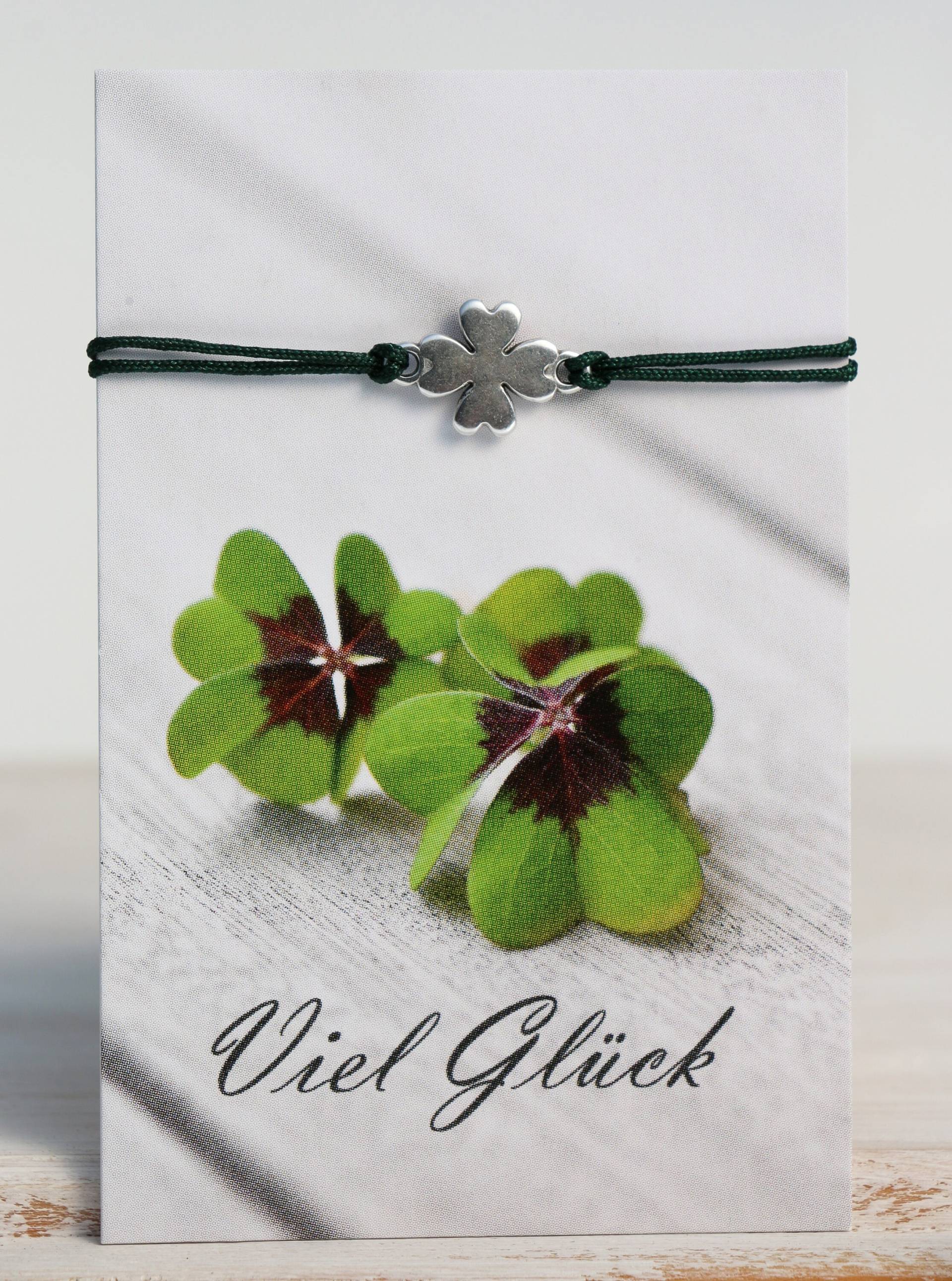 Freundschaftsarmband Kleeblatt in Roségold Oder Silber - Farbe Nach Wahl von KleineSchatztruhe