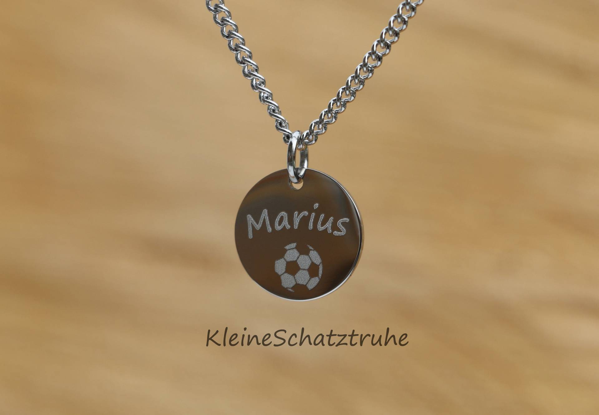 Kinderkette Edelstahl Inklusiv Wunschgravur von KleineSchatztruhe