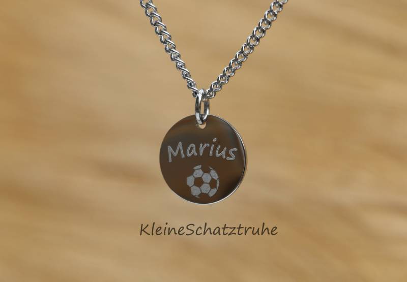 Kinderkette Edelstahl Inklusiv Wunschgravur von KleineSchatztruhe