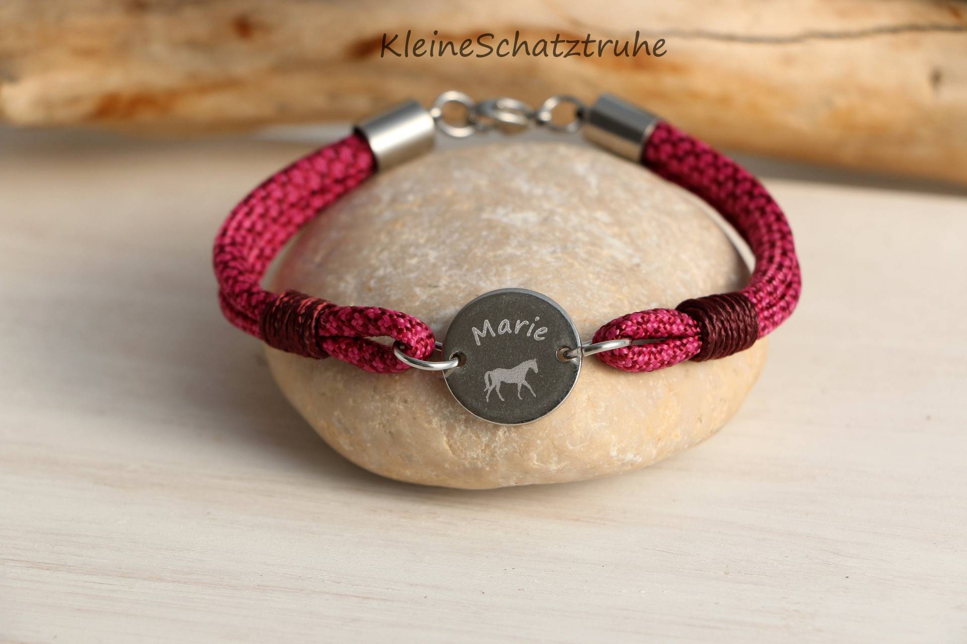 Personalisiertes Armband, Paracord Mit Edelstahl, Freundschaftsarmband Personalisiertes Armband, Paracord Mit Edelstahl, Freundschaftsarmband von KleineSchatztruhe