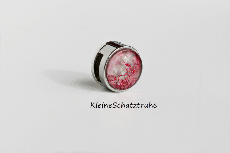 Schiebeperle Blüten Rosé Für Lederarmbänder von KleineSchatztruhe