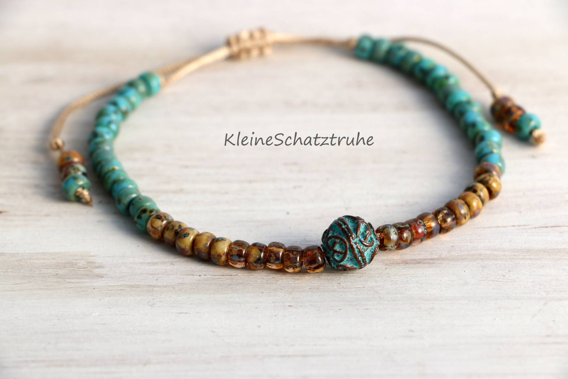 Seed Beads Best Basic Makramee Armband von KleineSchatztruhe