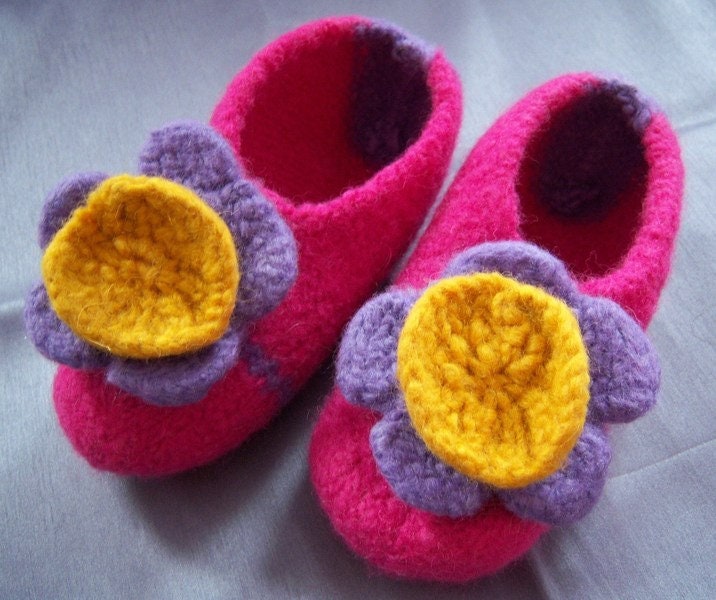 Kinder-Filzpuschen, Gr. 28 von KleineWohlmanufaktur