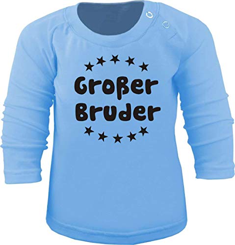 Baby/Kinder T-Shirt Langarm (Farbe hellblau) (Größe 110/116) Großer Bruder/Cook von Kleiner Fratz