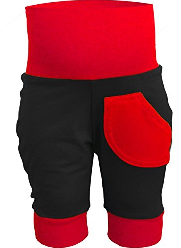 KLEINER FRATZ 3/4 Capri Baby/Kinder Sommer Pumphose (Farbe schwarz-rot) (Größe 110-122) von Kleiner Fratz