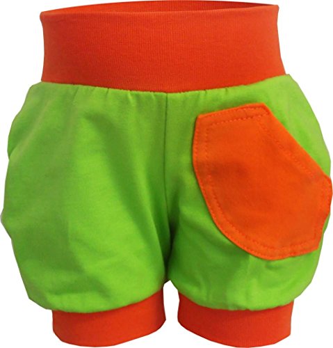 KLEINER FRATZ Kurze Baby/Kinder Sommer Pumphose (Farbe Lime-orange) (Größe 92-104) von Kleiner Fratz