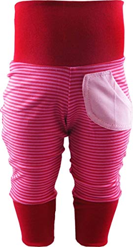 KLEINER FRATZ gestreifte Baby Pumphose (Farbe rot-Fuchsia/rosa) (Größe 56-68) von Kleiner Fratz