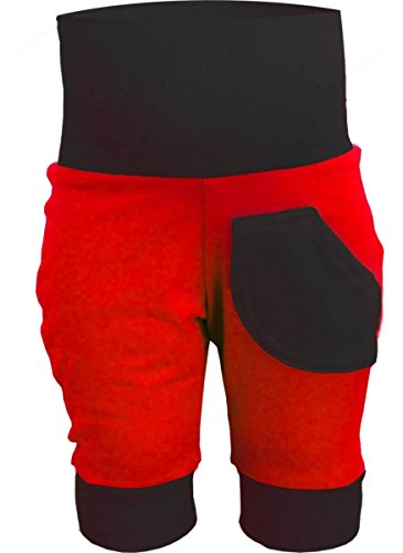 Kleiner Fratz 3/4 Capri Baby/Kinder Sommer Pumphose (Farbe rot-schwarz) (Größe 110-122) von Kleiner Fratz