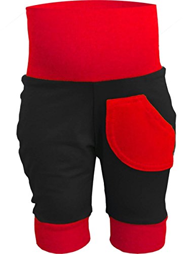 Kleiner Fratz 3/4 Capri Baby/Kinder Sommer Pumphose (Farbe schwarz-rot) (Größe 92-104) von Kleiner Fratz