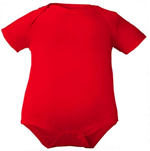 Baby Body 1/4-Arm (Fb. rot) (Gr.74) unbedruckt/Öko Tex Standart von Kleiner Fratz