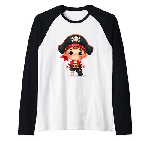 Kleiner Junge Pirat Jungen Comic Cartoon Matrose Seemann Raglan Kleiner Junge Pirat Jungen Comic Cartoon Matrose Seemann Raglan von Kleiner Junge Pirat Jungen Comic Cartoon Matrose