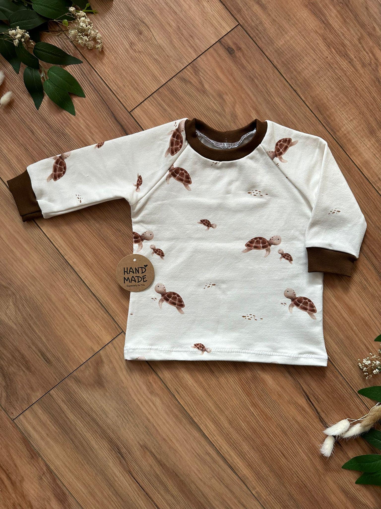 Kindershirt Aus French Terry - Größe 74/Weiches Sweatshirt Für Babys & Kleinkinder/Handgemachtes Shirt Mit Kinderfreundlichem Design von KleinerConni