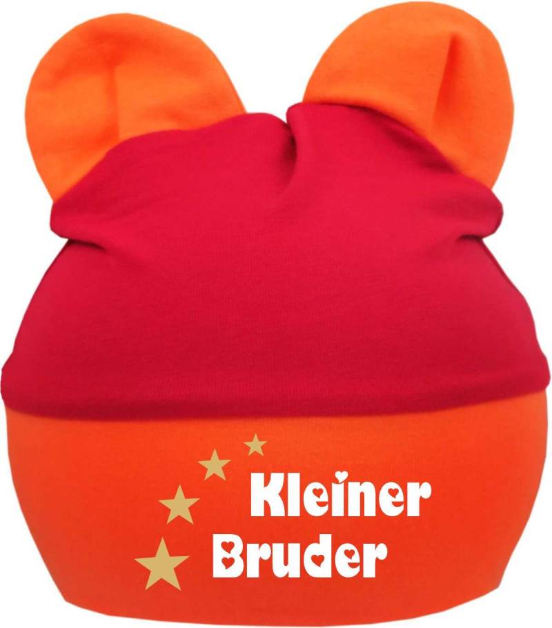 Baby Ohren Mütze Multicolor Mit Kleiner Bruder von KleinerFratzStore