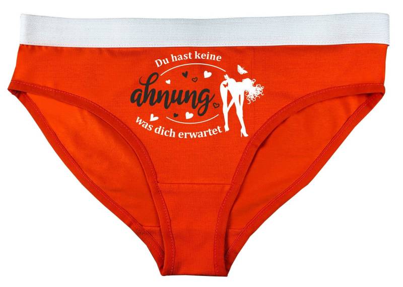 Damen Slip Personalisiert Mit Dem Motiv Du Hast Keine Ahnung Was Dich Erwartet von KleinerFratzStore