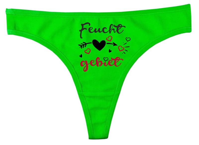 Damen String Tanga Mit Dem Motiv Feuchtgebiet von KleinerFratzStore