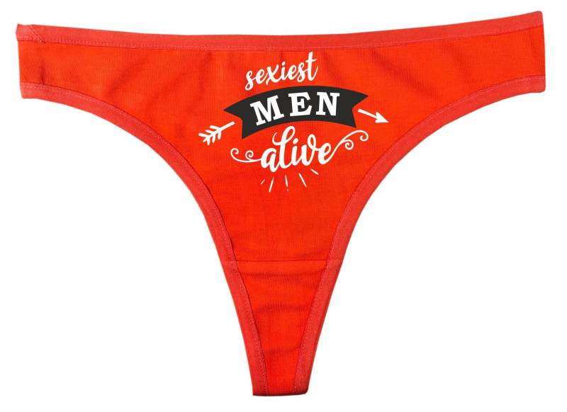 Damen String Tanga Mit Dem Motiv Sexiest Men Alive von KleinerFratzStore