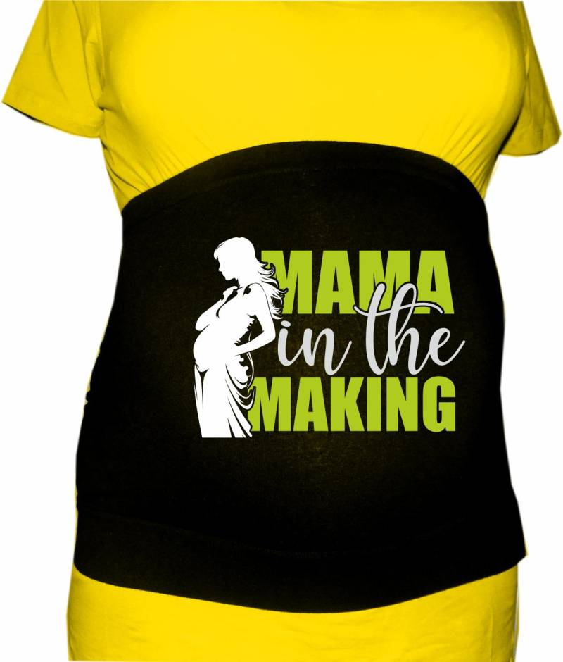 Größenverstellbares Bauchband Bedruckt Mit Mama in The Making von KleinerFratzStore