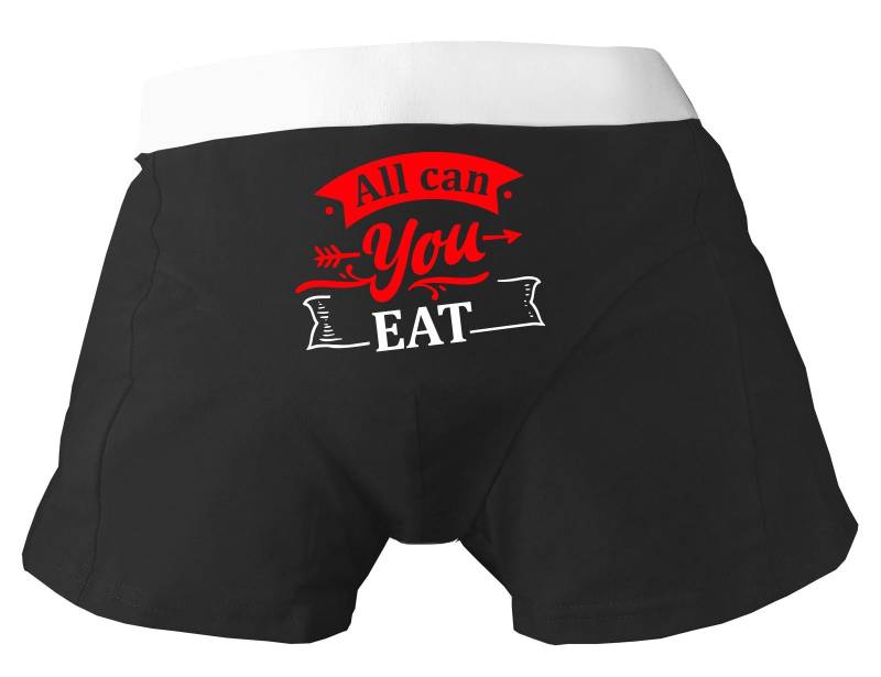Herren Boxershort Bedruckt Mit All Can You Eat von KleinerFratzStore