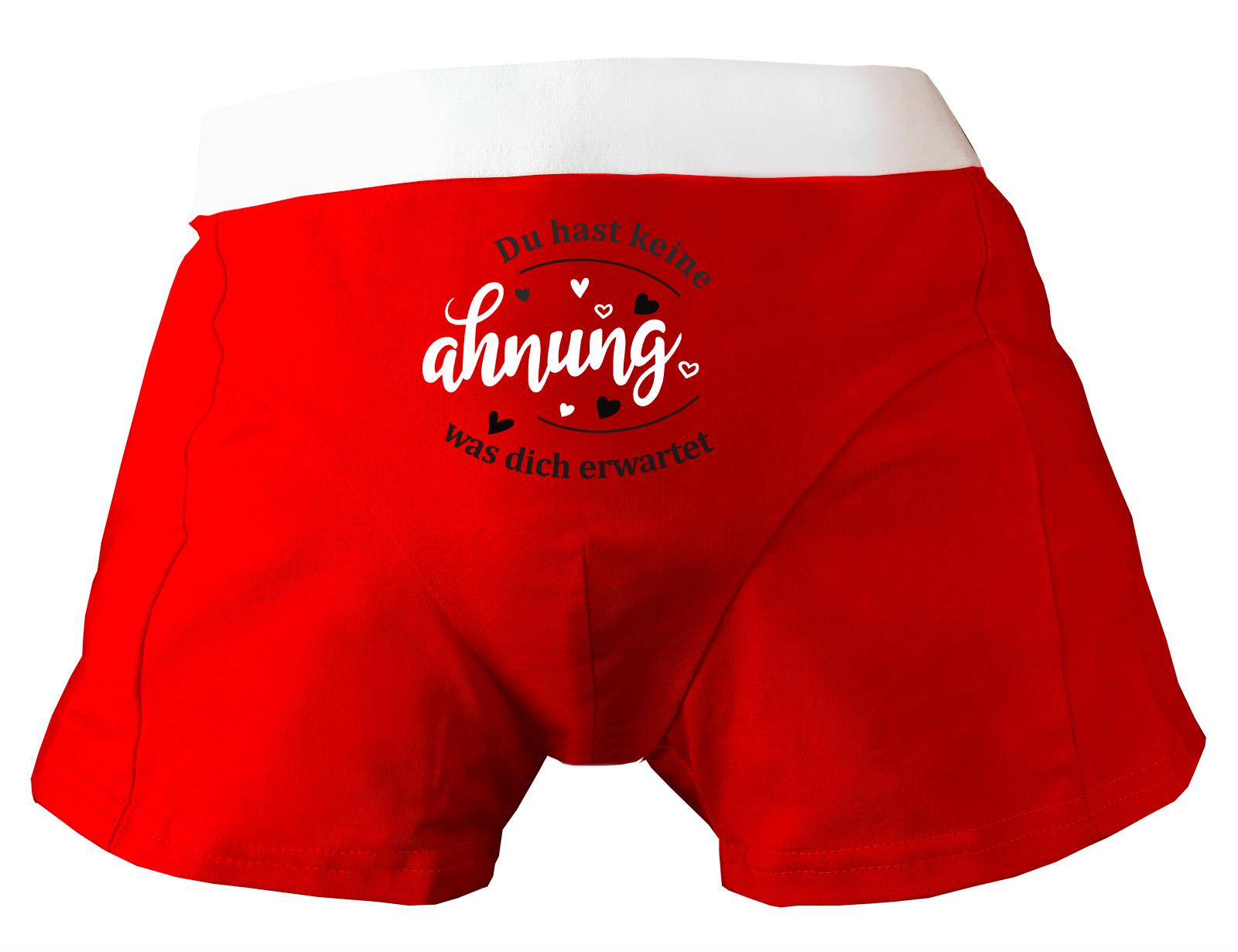 Herren Boxershort Bedruckt Mit Du Hast Keine Ahnung Was Dich Erwartet von KleinerFratzStore