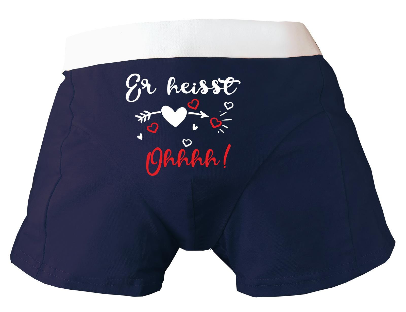 Herren Boxershort Bedruckt Mit Er Heißt Ohhhh von KleinerFratzStore