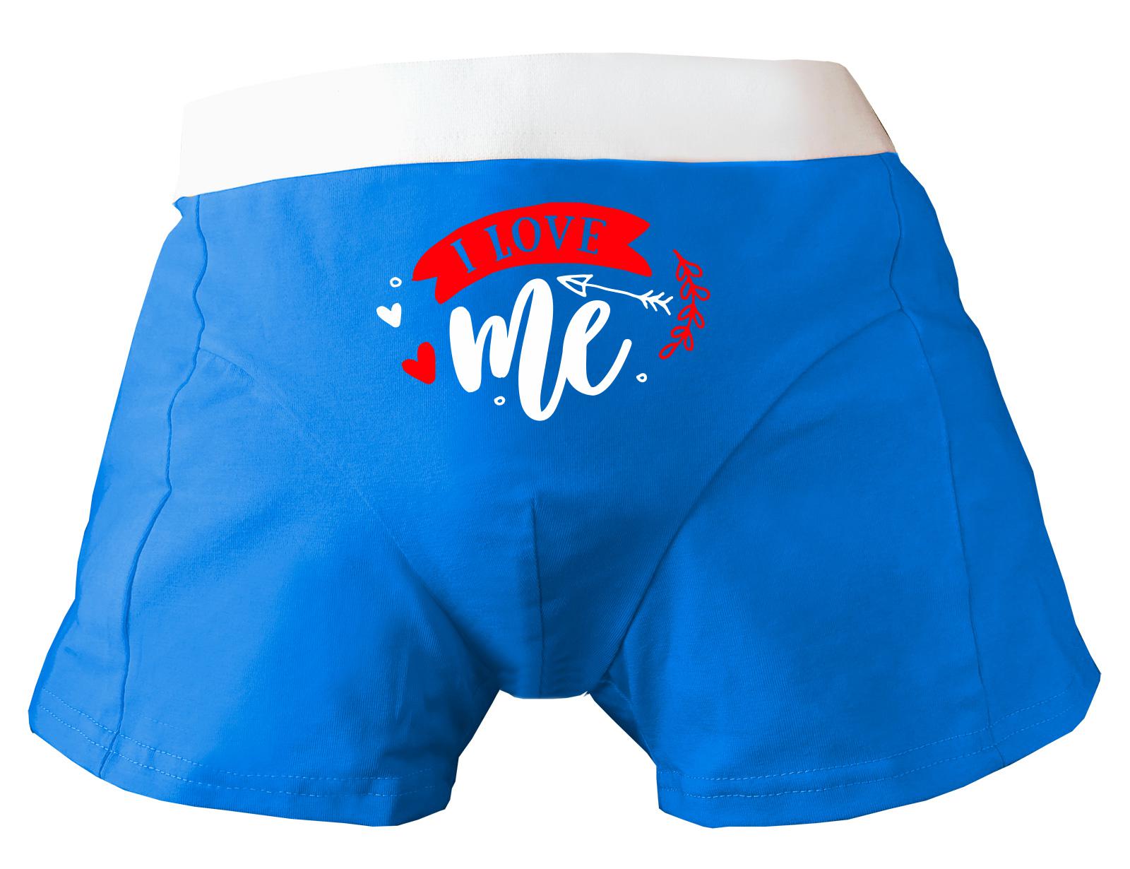 Herren Boxershort Bedruckt Mit I Love Me von KleinerFratzStore