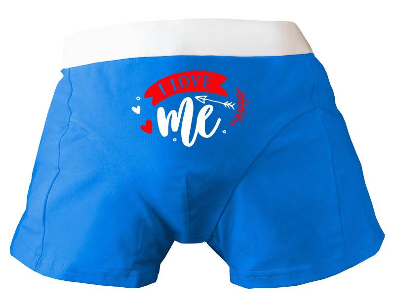 Herren Boxershort Bedruckt Mit I Love Me von KleinerFratzStore