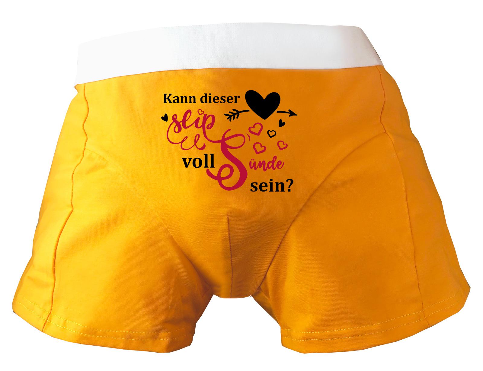 Herren Boxershort Bedruckt Mit Kann Dieser Slip Voll Sünde Sein von KleinerFratzStore